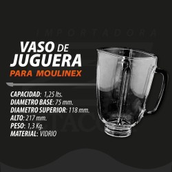 VASO DE JUGUERA PARA MOULINEX