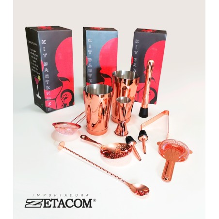 KIT BARTENDER OCTOPUS ROSE GOLD