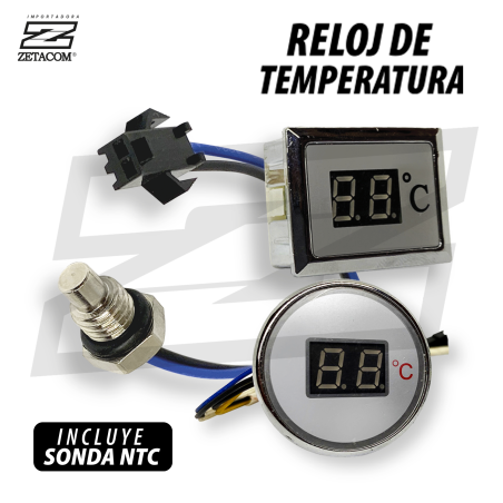 RELOJ DE TEMPERATURA + SONDA NTC